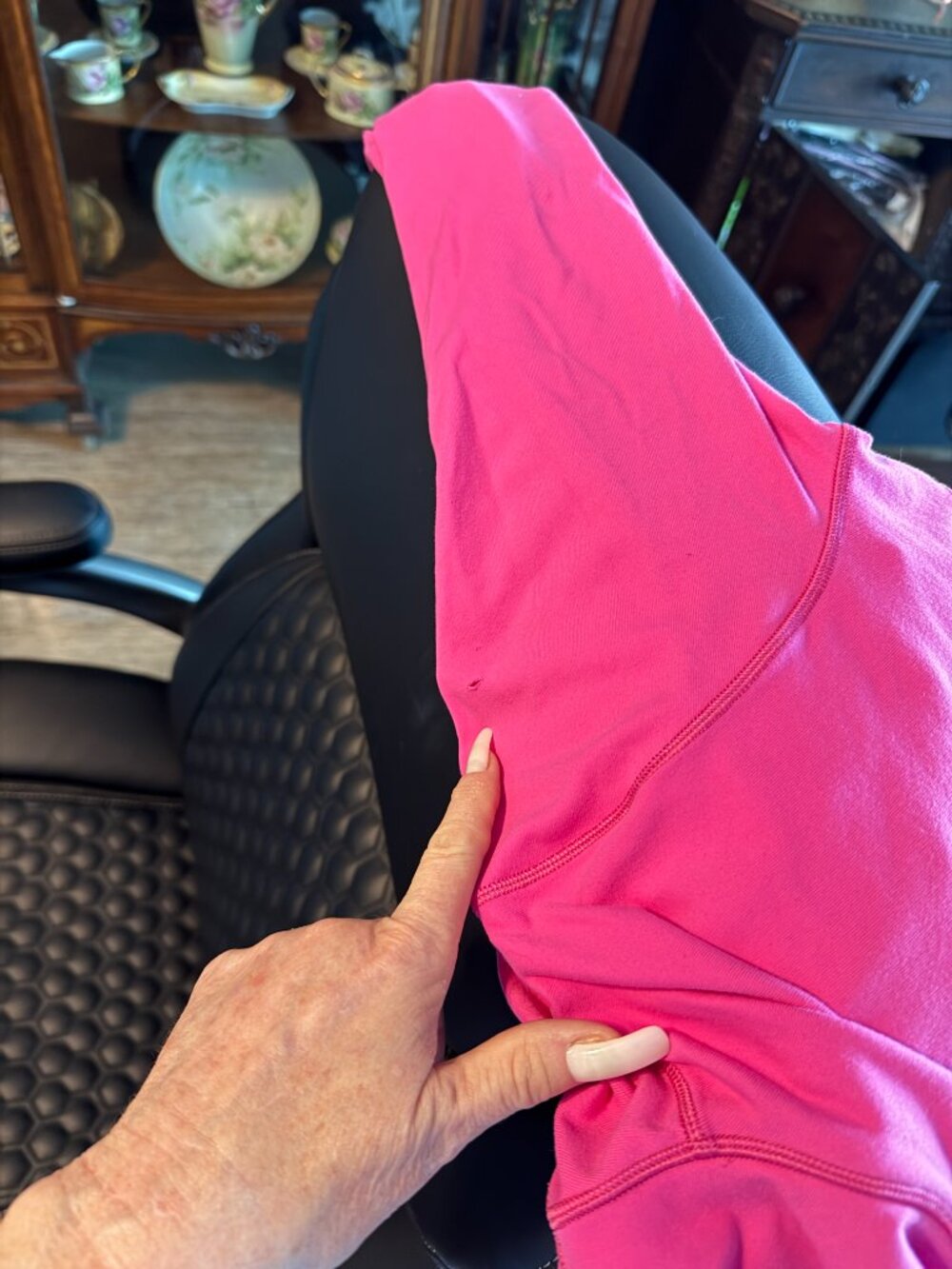 Lululemon Define cropped half zip jacket *Luon SONIC PINK Sz 12 Rare - Picture 12 of 13